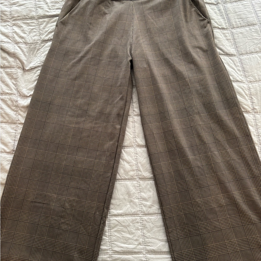 Kiragrace Plaid Wide-Leg Trousers